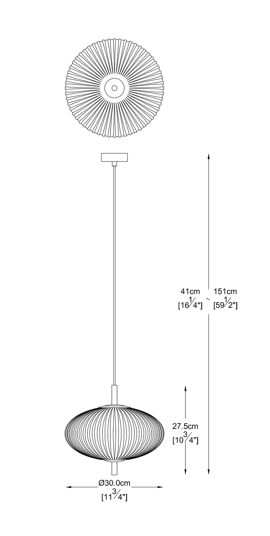 Aria Nero Altalum Pendant Light