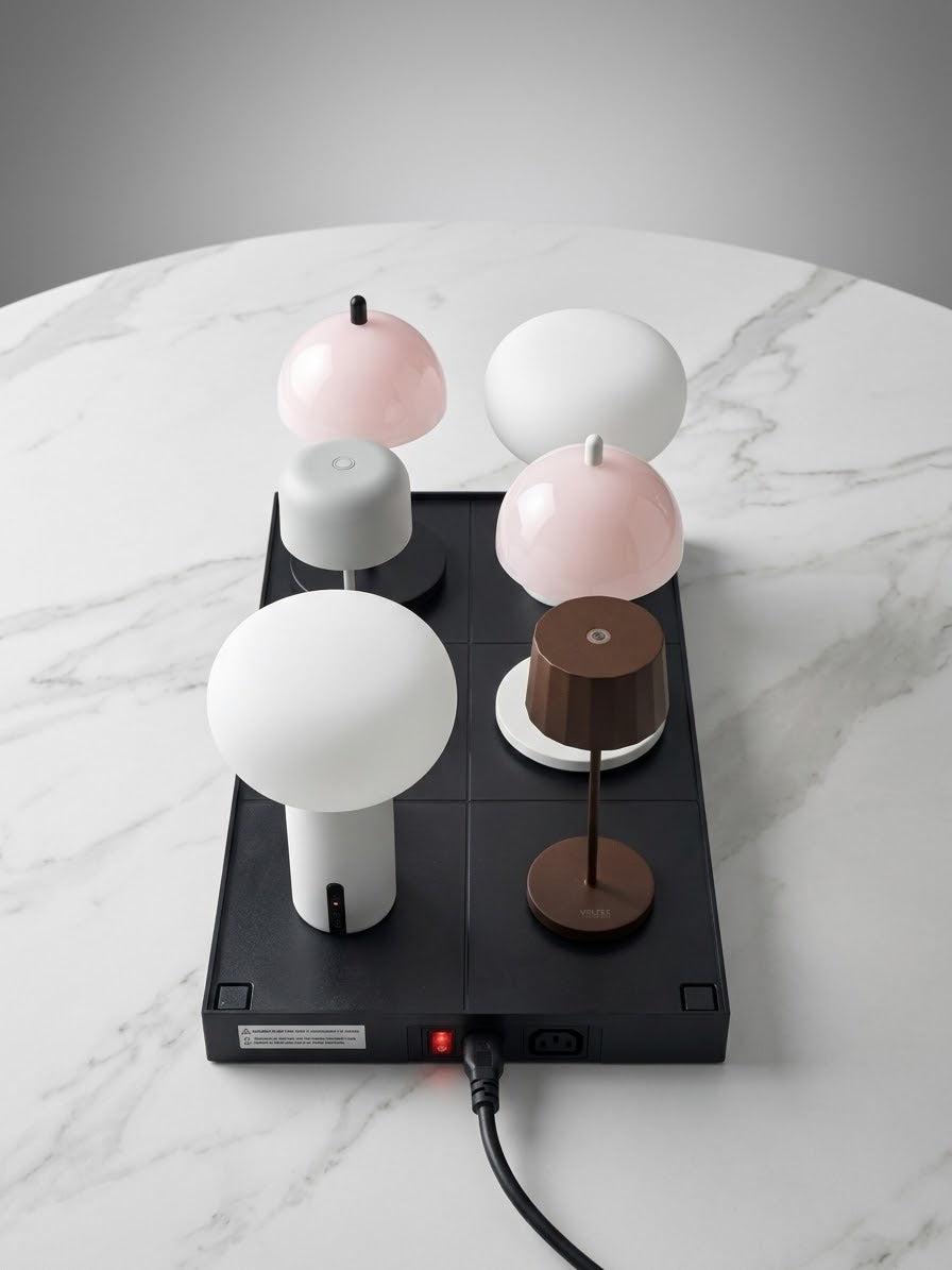 Lampe sans fil Lea laiton brossé