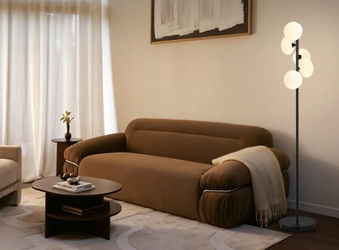 Orion opal floor lamp
