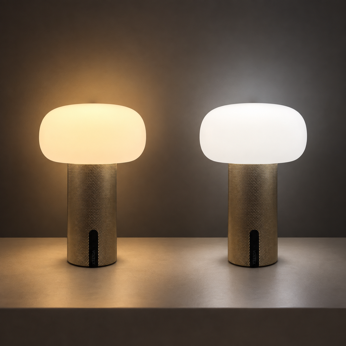 Lampe sans fil Lea laiton brossé