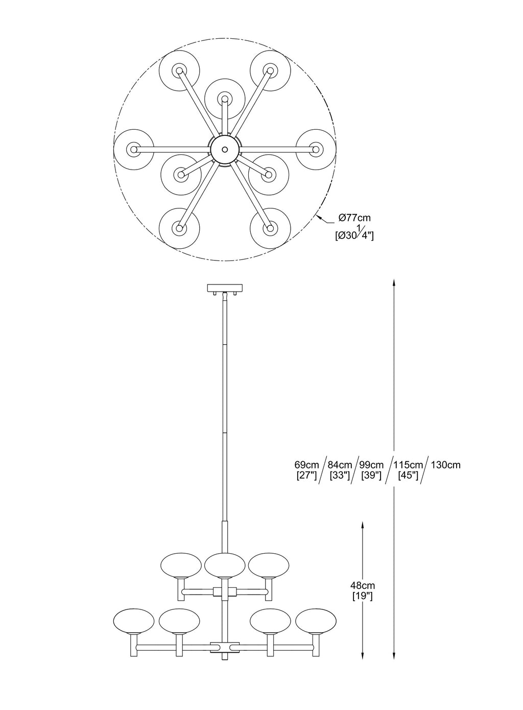 Orion 9 Altalum Pendant Light