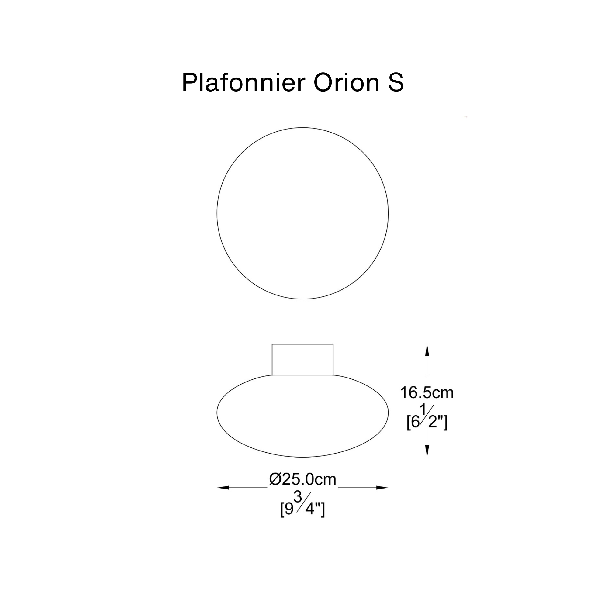 Applique / plafonnier Orion