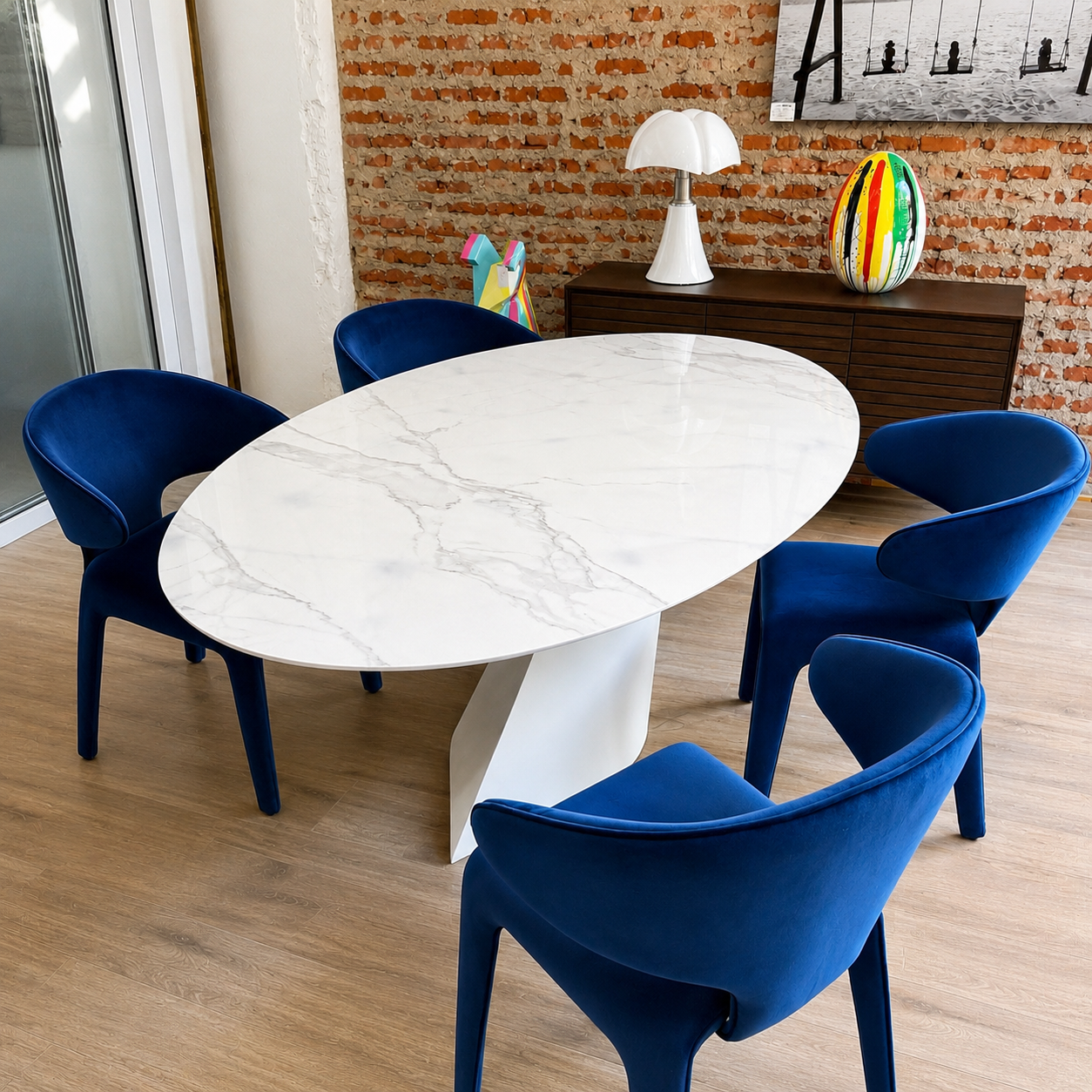 Table Ovale O Brillante
