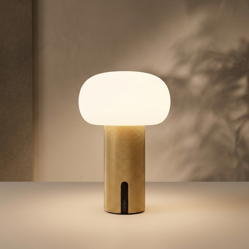 Lampe sans fil Lea laiton brossé