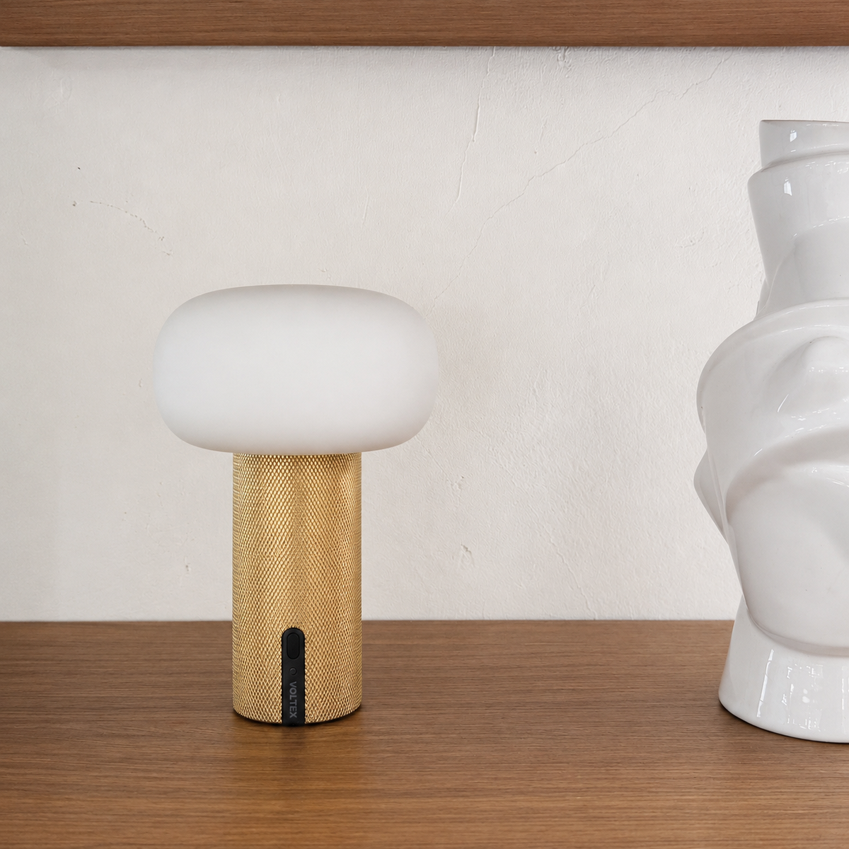 Lampe sans fil Lea laiton brossé