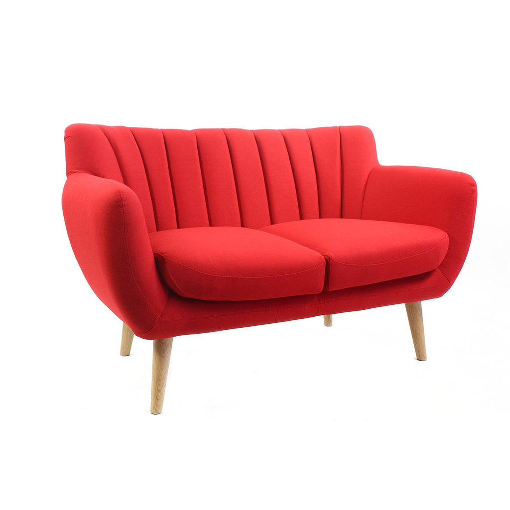 Soft canapé 2 places Dora rouge