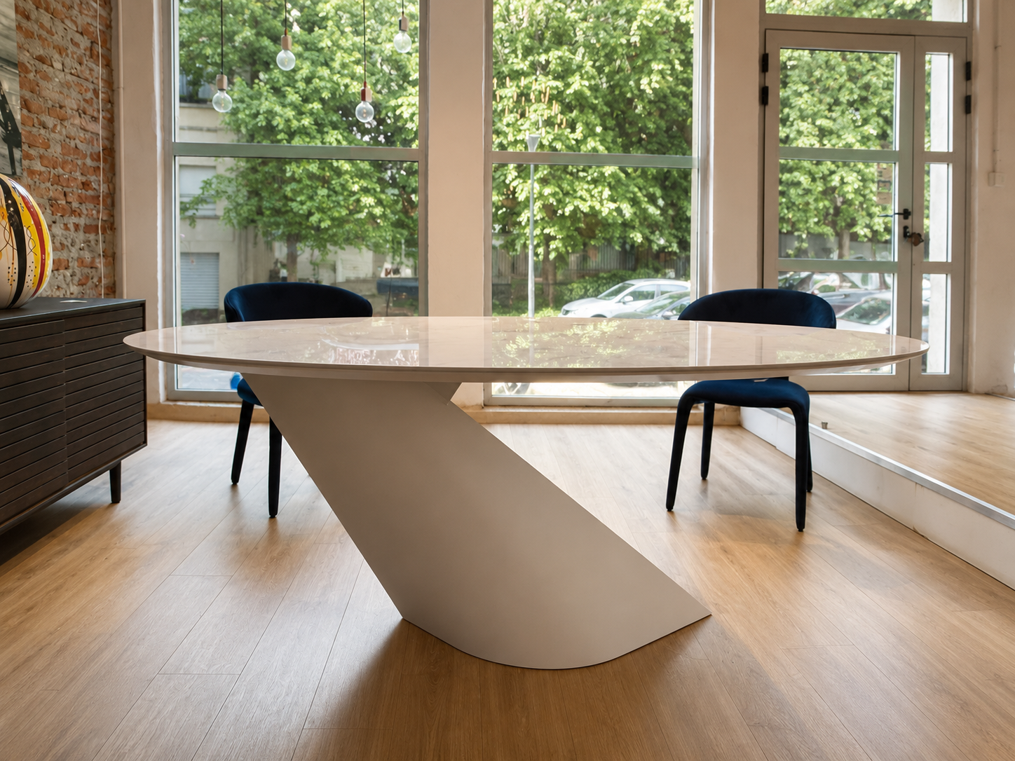 Table Ovale O Brillante